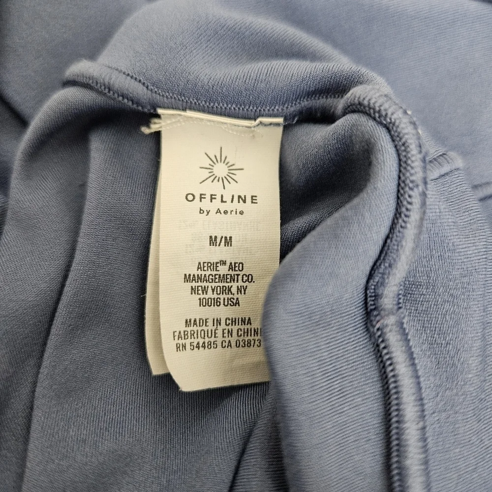 Offline Aerie Real Me 7/8 Legging Blue High Rise Yoga Workout Pants Medium - Picture 4 of 6
